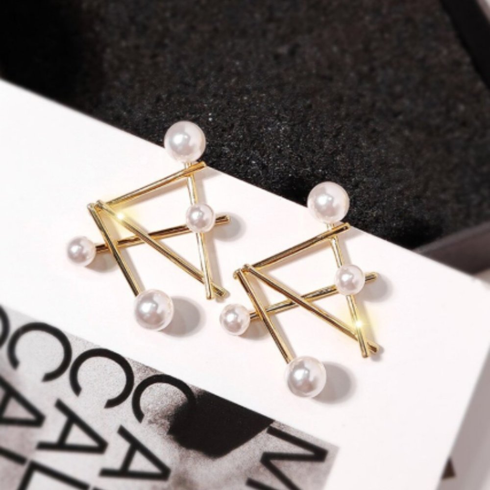 Geometric Dangle Earring